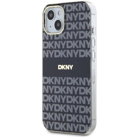 Etui DKNY IML Mono & Stripe MagSafe na iPhone 15 / 14 / 13 - czarne Etui DKNY IML Mono & Stripe MagSafe na iPhone 15 / 14 / 13 - czarne