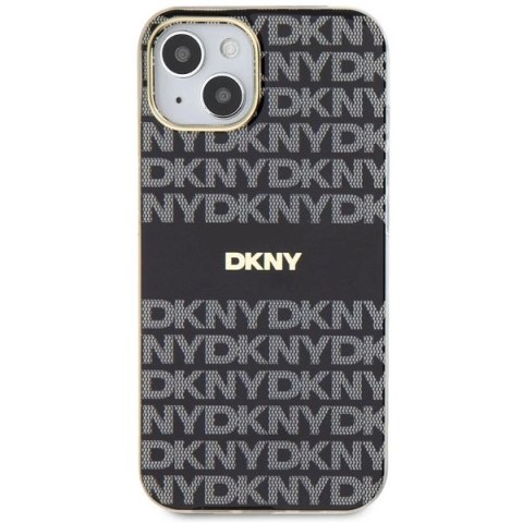 Etui DKNY IML Mono & Stripe MagSafe na iPhone 15 / 14 / 13 - czarne Etui DKNY IML Mono & Stripe MagSafe na iPhone 15 / 14 / 13 - czarne