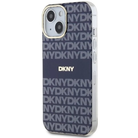Etui DKNY IML Mono & Stripe MagSafe na iPhone 15 / 14 / 13 - niebieskie Etui DKNY IML Mono & Stripe MagSafe na iPhone 15 / 14 / 13 - niebieskie