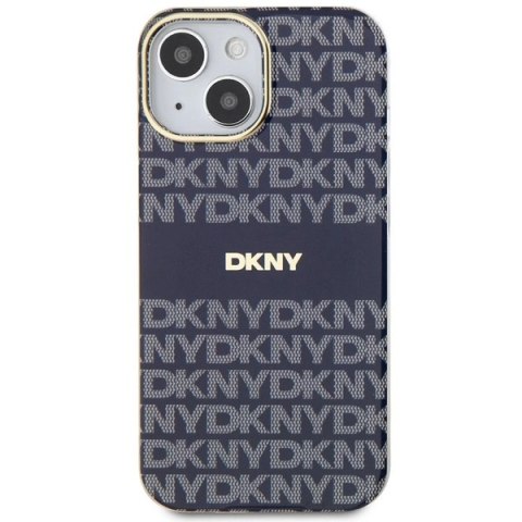Etui DKNY IML Mono & Stripe MagSafe na iPhone 15 / 14 / 13 - niebieskie Etui DKNY IML Mono & Stripe MagSafe na iPhone 15 / 14 / 13 - niebieskie