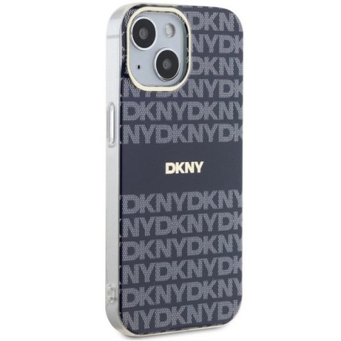 Etui DKNY IML Mono & Stripe MagSafe na iPhone 15 / 14 / 13 - niebieskie Etui DKNY IML Mono & Stripe MagSafe na iPhone 15 / 14 / 13 - niebieskie