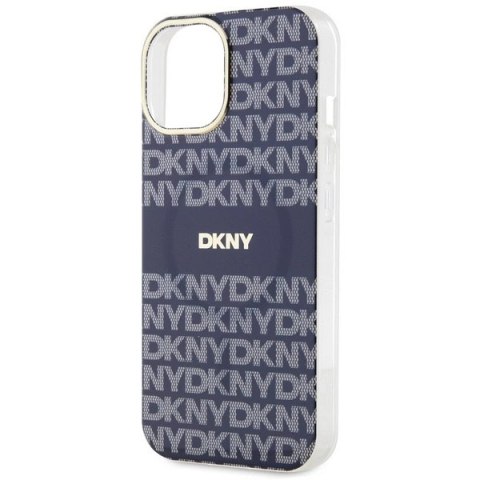 Etui DKNY IML Mono & Stripe MagSafe na iPhone 15 / 14 / 13 - niebieskie Etui DKNY IML Mono & Stripe MagSafe na iPhone 15 / 14 / 13 - niebieskie