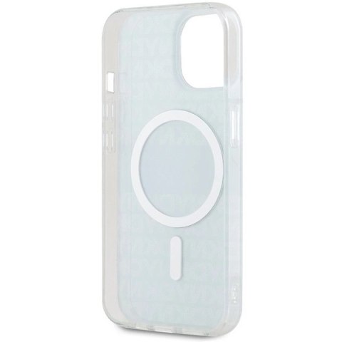 Etui DKNY IML Mono & Stripe MagSafe na iPhone 15 / 14 / 13 - niebieskie Etui DKNY IML Mono & Stripe MagSafe na iPhone 15 / 14 / 13 - niebieskie