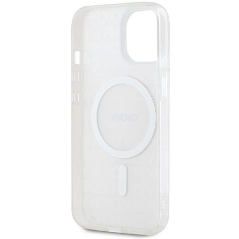 Etui DKNY IML Mono & Stripe MagSafe na iPhone 15 / 14 / 13 - różowe Etui DKNY IML Mono & Stripe MagSafe na iPhone 15 / 14 / 13 - różowe