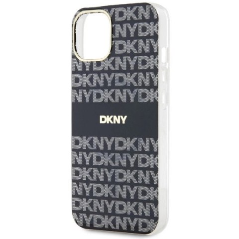 Etui DKNY IML Mono & Stripe MagSafe na iPhone 15 Plus / 14 Plus - czarne Etui DKNY IML Mono & Stripe MagSafe na iPhone 15 Plus / 14 Plus - czarne