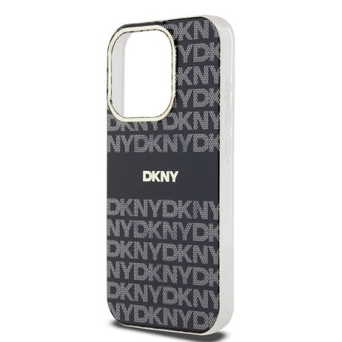 Etui DKNY IML Mono & Stripe MagSafe na iPhone 15 Pro Max - czarne Etui DKNY IML Mono & Stripe MagSafe na iPhone 15 Pro Max - czarne