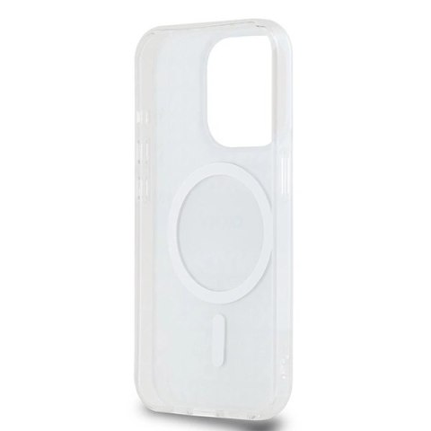 Etui DKNY IML Mono & Stripe MagSafe na iPhone 15 Pro - beżowe Etui DKNY IML Mono & Stripe MagSafe na iPhone 15 Pro - beżowe