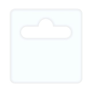 Eurozawieszka 50x50 mm premium z klejem kauczukowym 1000 szt./rolka (folia 0,35 mm)