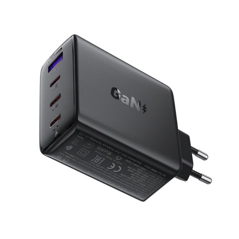 Ładowarka Acefast A94 sieciowa GaN2 USB-A / 3x USB-C PD 100W - czarna Ładowarka Acefast A94 sieciowa GaN2 USB-A / 3x USB-C PD 100W - czarna