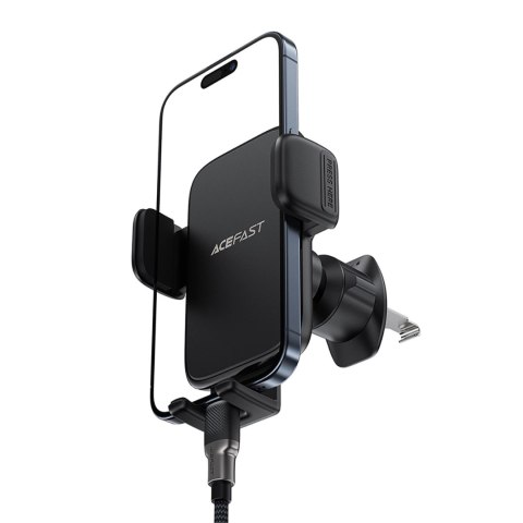 Uchwyt Acefast D27 samochodowy na kratkę nawiewu do telefonu 4.5-6.7" - czarny Uchwyt Acefast D27 samochodowy na kratkę nawiewu do telefonu 4.5-6.7" - czarny