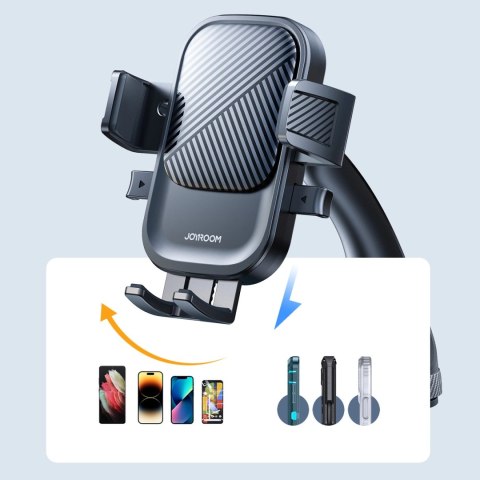 Uchwyt Joyroom JR-OK6 zaciskowy na telefon na szybę - czarny