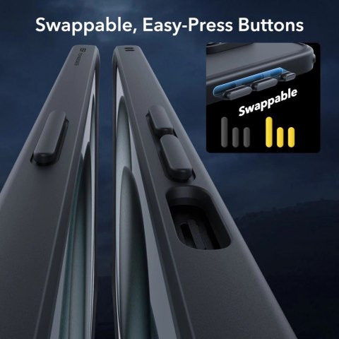Zestaw ESR Classic Pro Set Halolock MagSafe etui + szkło na wyświetlacz i aparat na iPhone 15 - czarny Zestaw ESR Classic Pro Set Halolock MagSafe etui + szkło na wyświetlacz i aparat na iPhone 15 - czarny