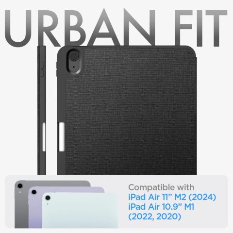 Etui Spigen Urban Fit na iPad Air 10.9'' 4/5 2020-2022 / 11.6'' 2024 - czarne Etui Spigen Urban Fit na iPad Air 10.9'' 4/5 2020-2022 / 11.6'' 2024 - czarne