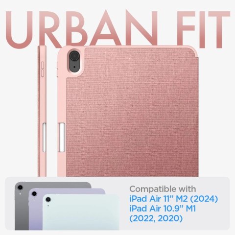 Etui Spigen Urban Fit na iPad Air 10.9'' 4/5 2020-2022 / 11.6'' 2024 - różowe Etui Spigen Urban Fit na iPad Air 10.9'' 4/5 2020-2022 / 11.6'' 2024 - różowe