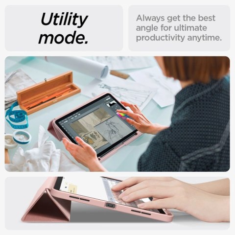 Etui Spigen Urban Fit na iPad Air 10.9'' 4/5 2020-2022 / 11.6'' 2024 - różowe Etui Spigen Urban Fit na iPad Air 10.9'' 4/5 2020-2022 / 11.6'' 2024 - różowe