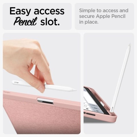 Etui Spigen Urban Fit na iPad Air 10.9'' 4/5 2020-2022 / 11.6'' 2024 - różowe Etui Spigen Urban Fit na iPad Air 10.9'' 4/5 2020-2022 / 11.6'' 2024 - różowe