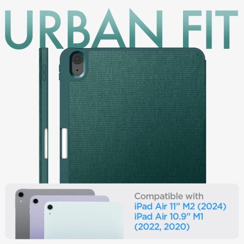 Etui Spigen Urban Fit na iPad Air 10.9'' 4/5 2020-2022 / 11.6'' 2024 - zielone Etui Spigen Urban Fit na iPad Air 10.9'' 4/5 2020-2022 / 11.6'' 2024 - zielone