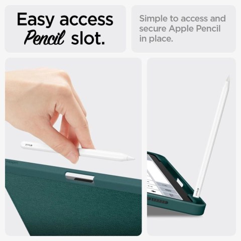 Etui Spigen Urban Fit na iPad Air 10.9'' 4/5 2020-2022 / 11.6'' 2024 - zielone Etui Spigen Urban Fit na iPad Air 10.9'' 4/5 2020-2022 / 11.6'' 2024 - zielone