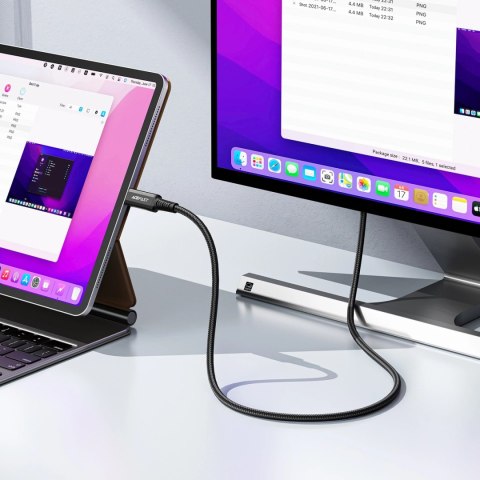Kabel Acefast C1 wideo USB-C / HDMI 4K 60Hz HDR 1.8m - czarny