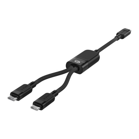 Kabel Acefast C5 USB-C - USB-C / USB-C 2w1 100W 480Mb/s - czarny Kabel Acefast C5 USB-C - USB-C / USB-C 2w1 100W 480Mb/s - czarny