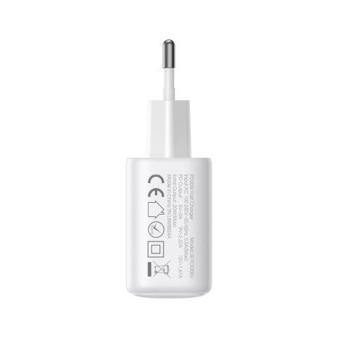 Ładowarka Joyroom JR-TCF20 sieciowa USB-C PD 20W - biała + kabel USB-C / Lightning 1m