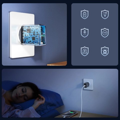 Ładowarka Joyroom JR-TCF20 sieciowa USB-C PD 20W - czarna Ładowarka Joyroom JR-TCF20 sieciowa USB-C PD 20W - czarna