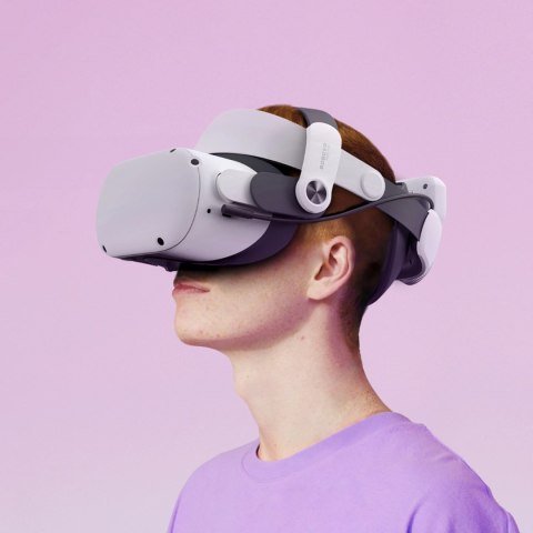 Pasek odciążający BoboVR M2 Pro+ do gogli VR Meta Quest 2 + bateria zewnętrzna B2 - biało-czarny Pasek odciążający BoboVR M2 Pro+ do gogli VR Meta Quest 2 + bateria zewnętrzna B2 - biało-czarny