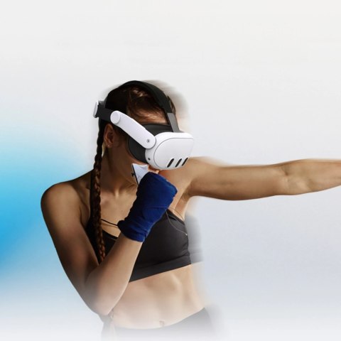 Pasek odciążający BoboVR M3 Mini do gogli VR Meta Quest 3 - biało-czarny Pasek odciążający BoboVR M3 Mini do gogli VR Meta Quest 3 - biało-czarny