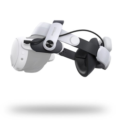 Pasek odciążający BoboVR M3 Pro do gogli VR Meta Quest 3 + bateria BoboVR B2 - biało-czarny Pasek odciążający BoboVR M3 Pro do gogli VR Meta Quest 3 + bateria BoboVR B2 - biało-czarny