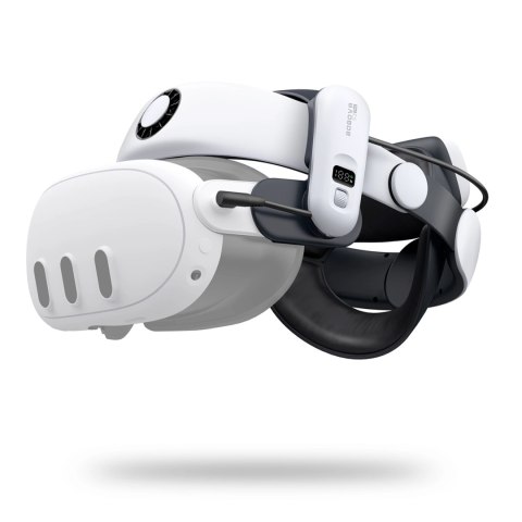 Pasek odciążający BoboVR S3 Pro do gogli VR Meta Quest 3 + bateria zewnętrzna B100 - biało-czarny Pasek odciążający BoboVR S3 Pro do gogli VR Meta Quest 3 + bateria zewnętrzna B100 - biało-czarny