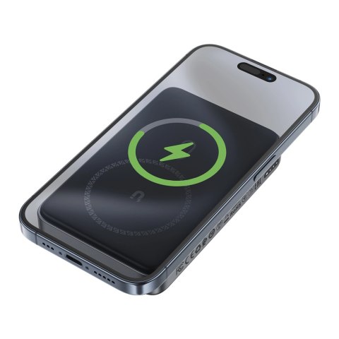 Powerbank Acefast M10 magnetyczny 2x USB-C PD 30W z ładowaniem indukcyjnym 15W i kablem USB-C - czarny Powerbank Acefast M10 magnetyczny 2x USB-C PD 30W z ładowaniem indukcyjnym 15W i kablem USB-C - czarny