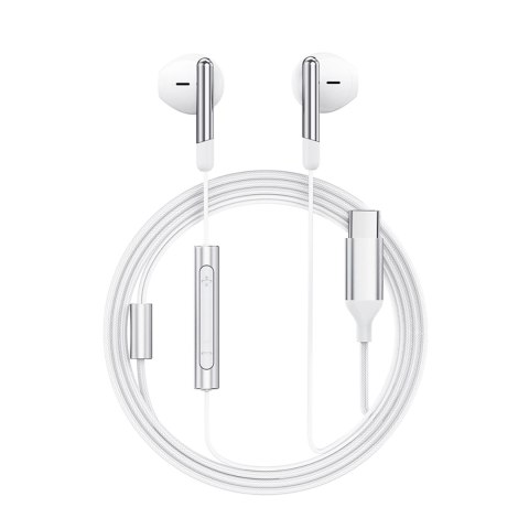 Słuchawki Acefast L3 przewodowe USB-C z mikrofonem - białe Słuchawki Acefast L3 przewodowe USB-C z mikrofonem - białe