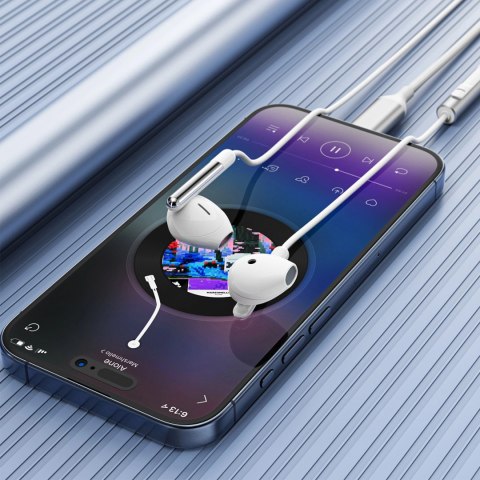 Słuchawki Acefast L3 przewodowe USB-C z mikrofonem - białe Słuchawki Acefast L3 przewodowe USB-C z mikrofonem - białe