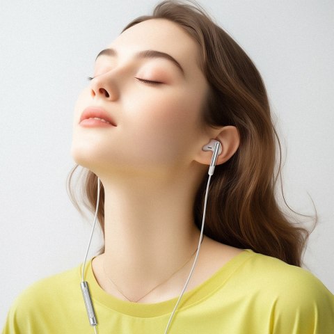 Słuchawki Acefast L3 przewodowe USB-C z mikrofonem - białe Słuchawki Acefast L3 przewodowe USB-C z mikrofonem - białe