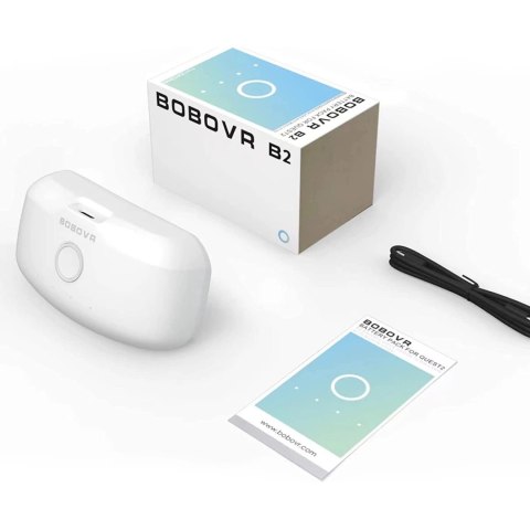 Zewnętrzna bateria BoboVR B2 do opasek BoboVR M1 / M2 / M3 5200mAh - biała Zewnętrzna bateria BoboVR B2 do opasek BoboVR M1 / M2 / M3 5200mAh - biała