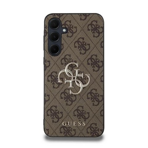 Etui Guess 4G Big Metal Logo na Samsung Galaxy A35 - brązowe