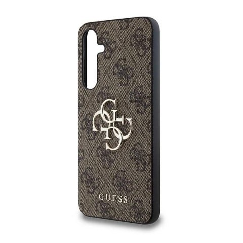 Etui Guess 4G Big Metal Logo na Samsung Galaxy A35 - brązowe