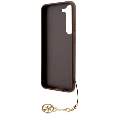 Etui Guess 4G Charms Collection na Samsung Galaxy A35 - brązowe