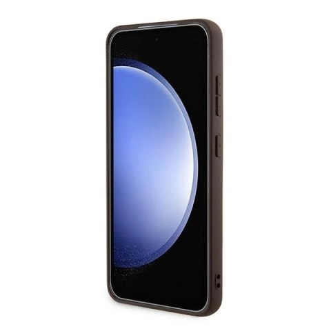 Etui Guess 4G Metal Gold Logo na Samsung Galaxy A35 - brązowe