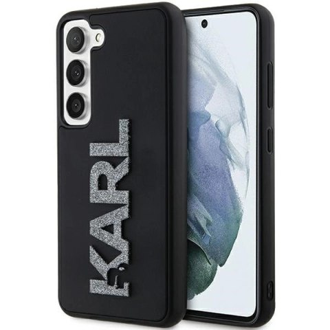 Etui Karl Lagerfeld 3D Rubber Glitter Logo na Samsung Galaxy S24 - czarne
