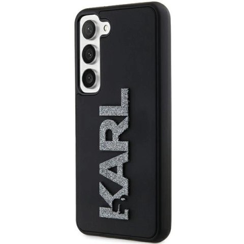 Etui Karl Lagerfeld 3D Rubber Glitter Logo na Samsung Galaxy S24 - czarne