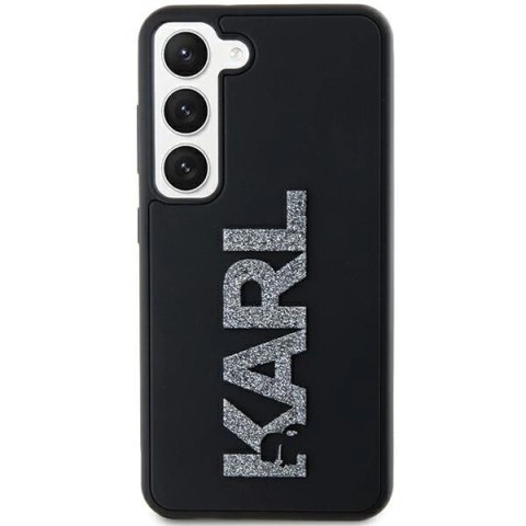 Etui Karl Lagerfeld 3D Rubber Glitter Logo na Samsung Galaxy S24 - czarne