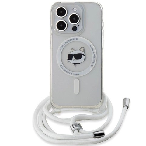 Etui Karl Lagerfeld IML Choupette Head & Cord MagSafe na iPhone 14 Pro Max - przezroczyste Etui Karl Lagerfeld IML Choupette Head & Cord MagSafe na iPhone 14 Pro Max - przezroczyste