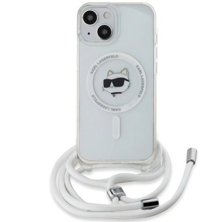 Etui Karl Lagerfeld IML Choupette Head&Cord MagSafe na iPhone 15 / 14 / 13 - przezroczyste