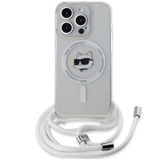 Etui Karl Lagerfeld IML Choupette Head&Cord MagSafe na iPhone 15 Pro Max - przezroczyste