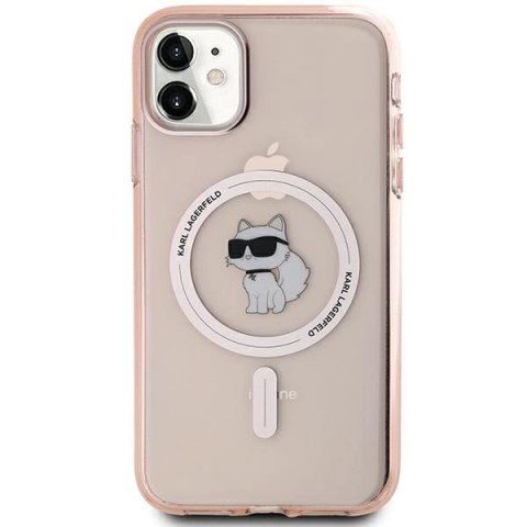 Etui Karl Lagerfeld IML Choupette MagSafe na iPhone 11 / Xr - różowe