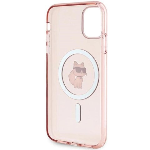 Etui Karl Lagerfeld IML Choupette MagSafe na iPhone 11 / Xr - różowe