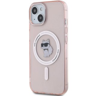 Etui Karl Lagerfeld IML Choupette MagSafe na iPhone 14 / 15 / 13 - różowe