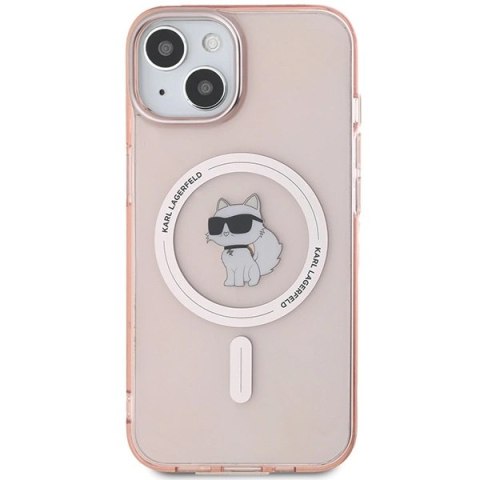 Etui Karl Lagerfeld IML Choupette MagSafe na iPhone 14 / 15 / 13 - różowe Etui Karl Lagerfeld IML Choupette MagSafe na iPhone 14 / 15 / 13 - różowe