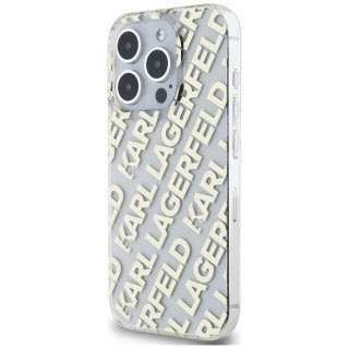 Etui Karl Lagerfeld IML Fullover Logo na iPhone 15 Pro - złote
